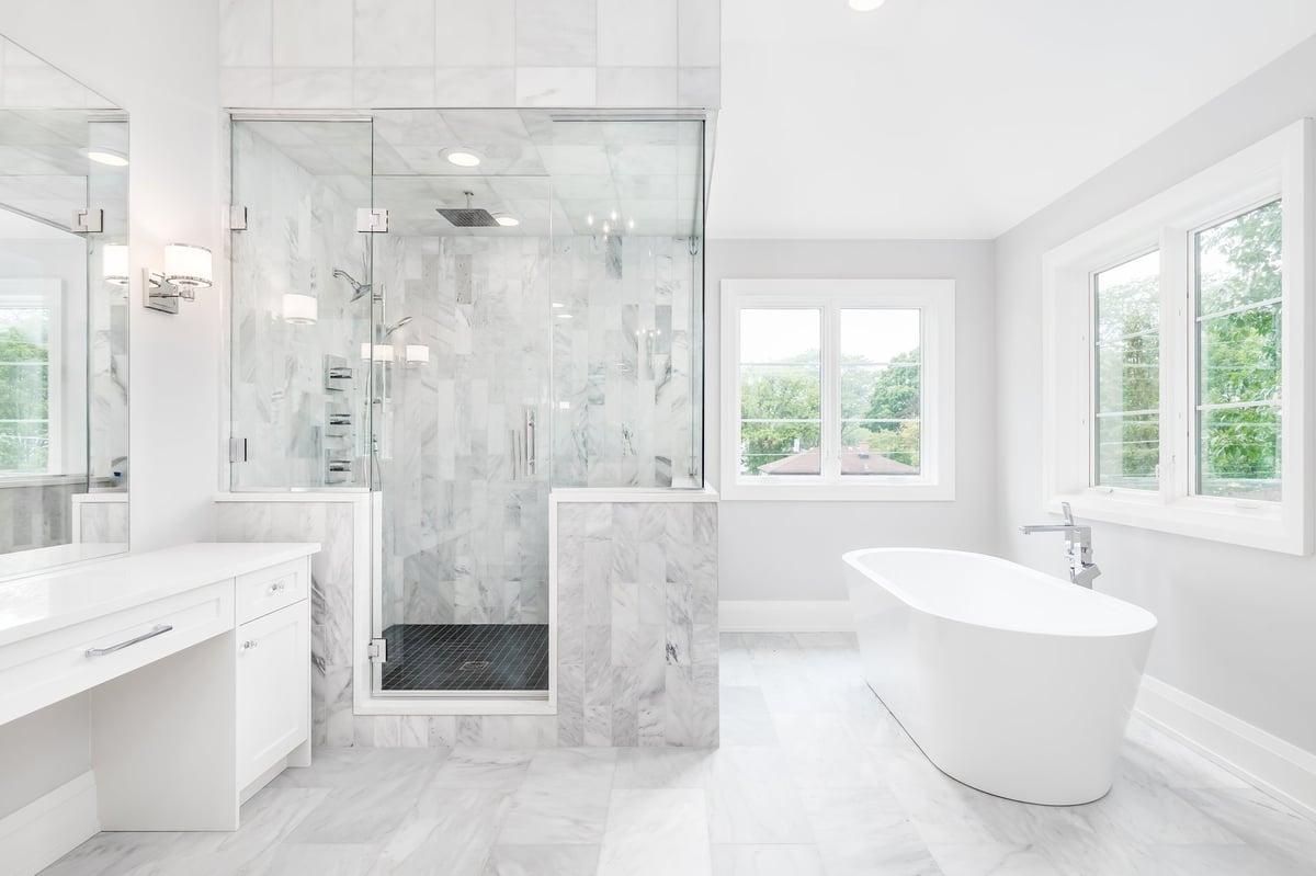 Luxury marble bathroom